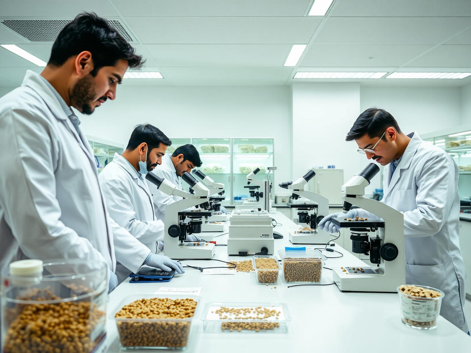 Scientists in Sowven research laboratory